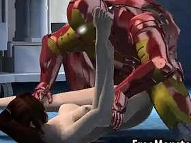 3d wonder woman sucks cock and gets fucked hard