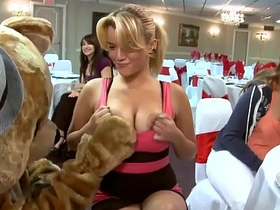 Big dick male strippers and a fluffy dancing bear entertaining women db992