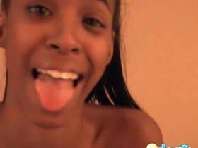 Cute black stephine likes to blow and fuck anytime