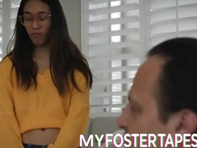 Asian foster daughter trained to serve