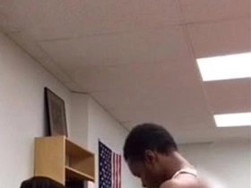 Asian teacher gives student blowjob in her classroom