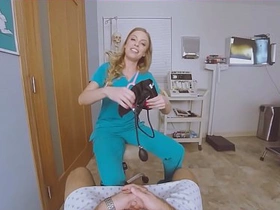 Vrbangers com-busty nurse seducing you to fuck her at the sperm bank