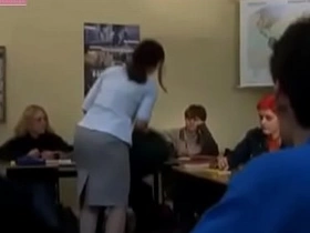 Modest mature teacher fucks with student-boy - sex scene from movie