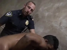 Police men gay gallery and cops fuck daddy Suspect on the Run, Gets