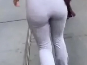 Candid ass leggings