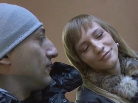 Naive russian model gets seduced on the street and brutally ass fucked