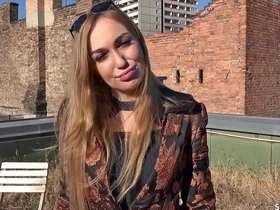 German scout - fashion teen model liza talk to anal for cash