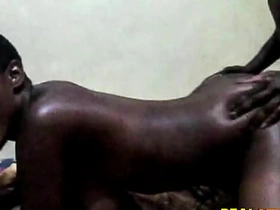 Real amateur african girl doggy fuck leaked sex tape