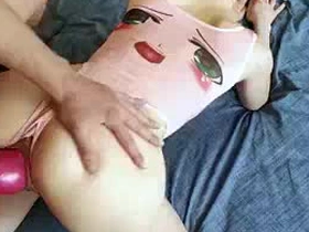 Horny Stepsister's Pussy Transgressed by Cock Sleeve's Knot In Resemble Doggystyle