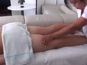 Sexy asian masseuse Creole cock a snook at making me cum !