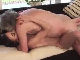 Sensual Teen has sex with really superannuated man added to makes him cum