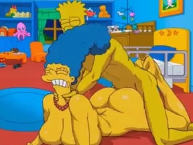 Anal Housewife Marge Moans With Pleasure As Hot Cum Fills Her Pain in the neck And Squirts In In every direction respects Directions / Hentai / Uncensored / Toons / Anime