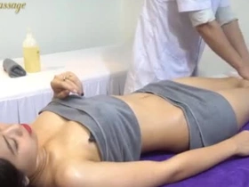 young girl massage