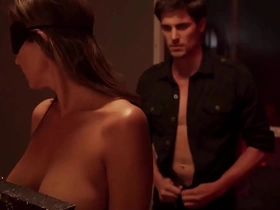 A stepmom who has enormous boobs gets seduced