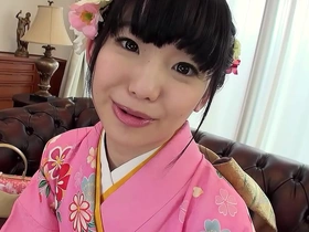 Japanese traditional Geisha Teen seduce to First Time play her Hairy Pussy at Uncensored Shed
