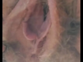 Grandma without panties, tempting together with wild