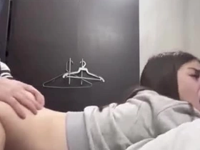 Skinny and horny university girl bounces her tight ass at bottom my cock, riding me non-stop until she makes me explode deep inner her