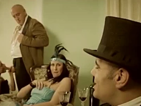 In fruit 1900s BDSM, sultry MILF maid's blunder sparks brutal spanking, deep-throat gagging, and humiliating rimming submission.