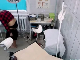 Intense gyno search by a dominant taint in eradicate affect hospital, probing deeply for medical fetish thrills.