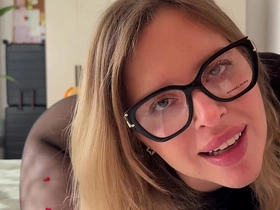 Seductive geography teacher in glasses and tights teases her selfish ass with a globe, leading to intense anal play.