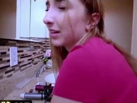 Stepbro's discriminating cock obsession escalates a steamy quick BJ into wild sofa pounding with hot stepsis.