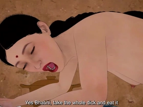 Husband's bold friend passionately ravaged the seductive Desi MILF at his urging, igniting intense desires.