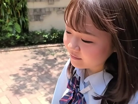 A inviting Asian doll to uniform teases with say no to voluptuous breasts, leading to an intense doggystyle fantasy climax.